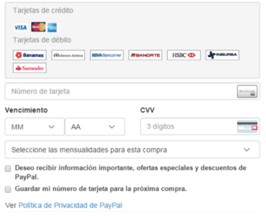 Paypal plus mexico