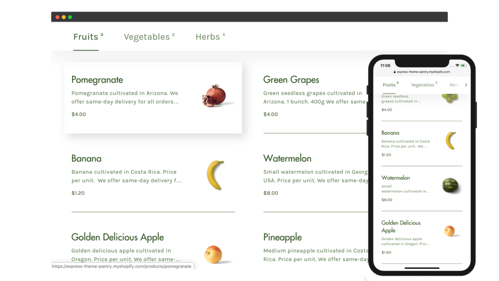 Shopify restaurantes