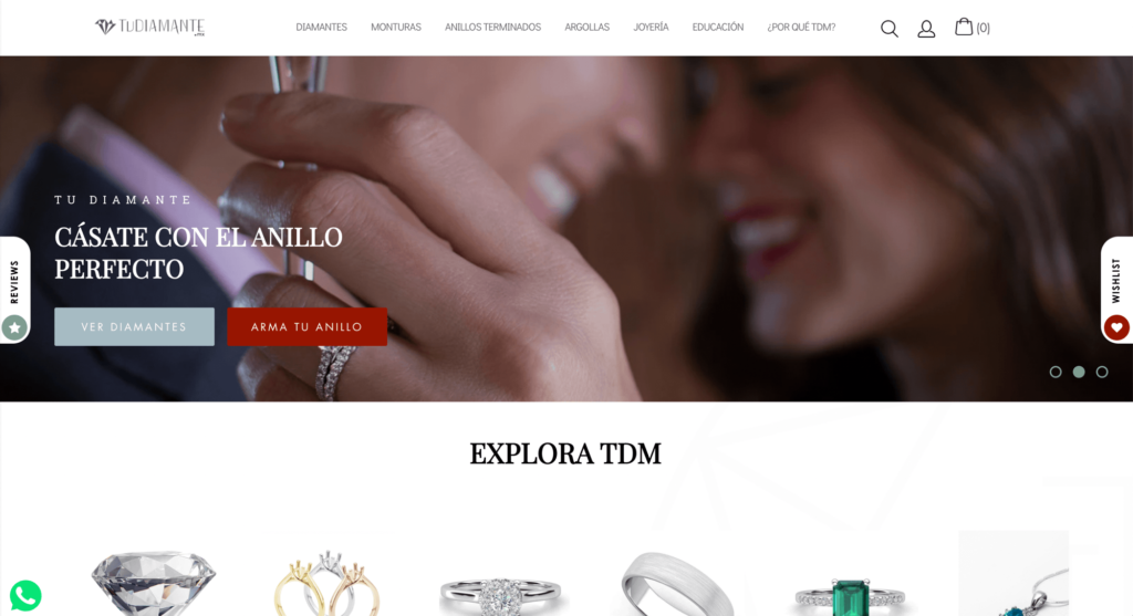 Tudiamante - Ajustes Shopify por Mobkii